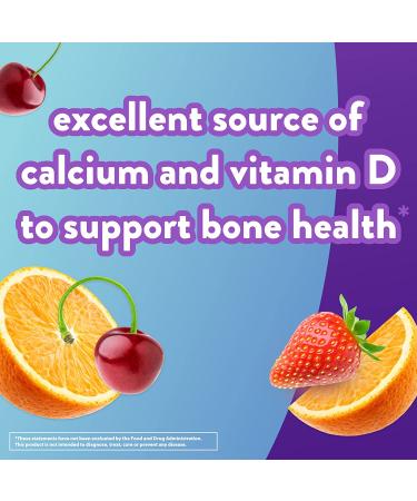 VitaFusion Calcium Gummies - 500mg, Natural Fruit & Cream Flavors, 100 Count - Buy Online on GoSupps.com