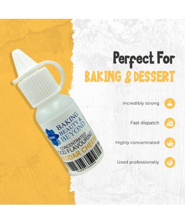 Baking Beauty and Beyond Concentrated Food Flavouring Oil -Food Grade Flavours Oil for Candy Making Baking Lip Balm and Gloss -Cheddar Cheese(10ml) - Buy Online on GoSupps.com