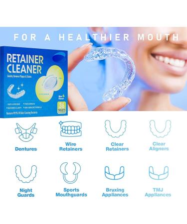 Cleaning Tablets - 36 Tablets Retainer Cleaning Tablets Denture Cleaner Mouth Guard Cleaner for Cleaning Dentures & Orthodontic Dental Appliances - Buy Online on GoSupps.com