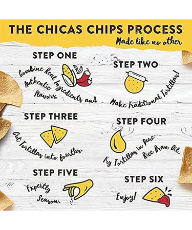 Chicas Blue Corn Tortilla Chips - Lightly Seasoned with Sea Salt - Gluten Free, Vegan, Non-GMO - 7.5 oz (Pack of 6) - Perfect for Dips, Spreads & More - Buy Online on GoSupps.com