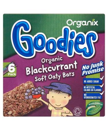 Organix Goodies Organic Soft Oaty Bars - Blackcurrant 12mth+ (6x30g) - Pack of 2