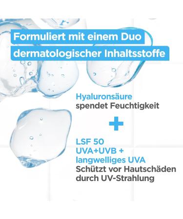  Mixa Mixa UV 50 Moisturizing Care for Sensitive Skin UVB + UVA + Long UVA Protection SPF 50 with Hyaluronic Acid Suitable for Face and Neck Hypoallergenic 50 ml - Buy Online on GoSupps.com
