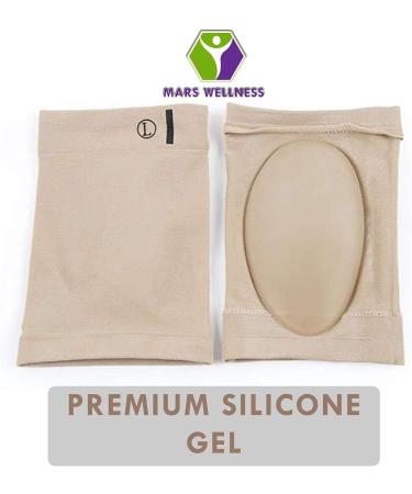 MARS WELLNESS Metatarsal Compression Arch Support Sleeve - Gel Foot Sleeves for Plantar Fasciitis & Heel Pain Relief - One Size Fits All - 1 Pair - Buy Online on GoSupps.com