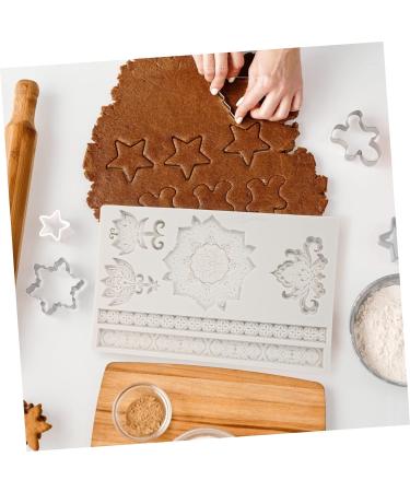 Zerodeko Baroque Scroll Relief Cake Border Silicone Molds Baroque Fondant Mold 2pcs Embossed Lace Mold Silica Gel 3D Lotus European Style Scroll Border Lace Molds Polymer Clay Molds 19.5X12X1CMx2pcs - Buy Online on GoSupps.com