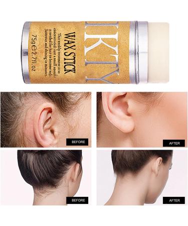 2Pcs Hair Wax Stick & Comb Set for Smooth Styling | Anti-Frizz Non-greasy Hair Pomade Stick for Flyaways | 4Pcs Slick Brush Included - Buy Online on GoSupps.com