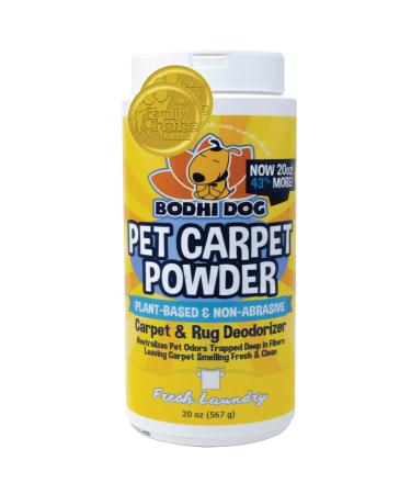 Bodhi Dog Natural Dog Odor Carpet Powder | Dry Pet Smell Eliminator | Remove Urine Smells | Plant Based and Biodegradable Room Powder | Loosens Fur and Dirt (Pack of 1) Fresh Laundry 1.25 Pound (Pack of 1)