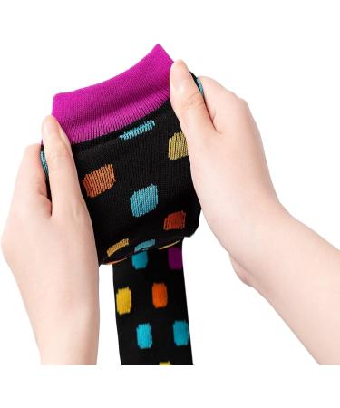 Leostep Compression Stockings for Men & Women - 5 Pairs 15-25 mmHg Support Socks for Sports Travel Pregnancy & Nurses | Colorful & Comfortable - Buy Online on GoSupps.com