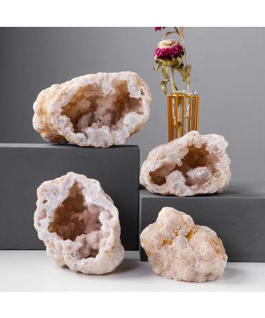 Room Decoration Natural Agate Geode Slice Quartz Cluster Crystal Points Minerals Specimen High Crystal Cuarzo Cluster/Druzy Natural Reiki Rock Used for Clarity and Purpose 400-500g (Size : 150-200g) - Buy Online on GoSupps.com