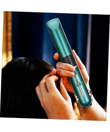 OHPHCALL Curling Iron Hair Shaping Tool Hair Styling Tools Hair Straightener Travel Size Abs Green 21X4X3.5CM Green - Buy Online on GoSupps.com