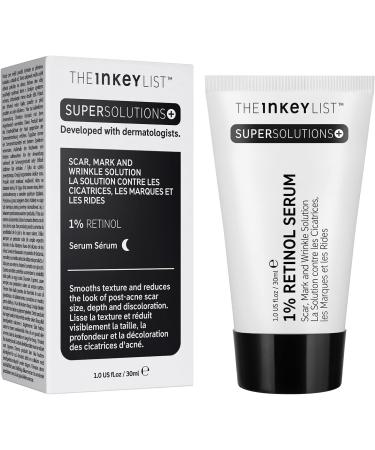 The Inkey List Retinol 1% Serum 30ml | Supersolutions | Targets Scars and Wrinkles | Fragrance-free | Suitable for Normal/Oily Skin - Buy Online on GoSupps.com
