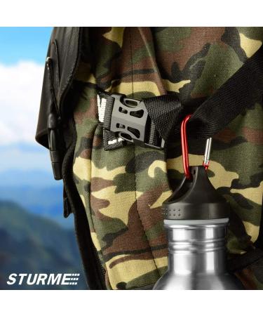 STURME Aluminum D Ring Carabiners Set - 24 PCS Mini Keychain Clips for Outdoor Camping - Durable & Spring Loaded Gate - Buy Online on GoSupps.com