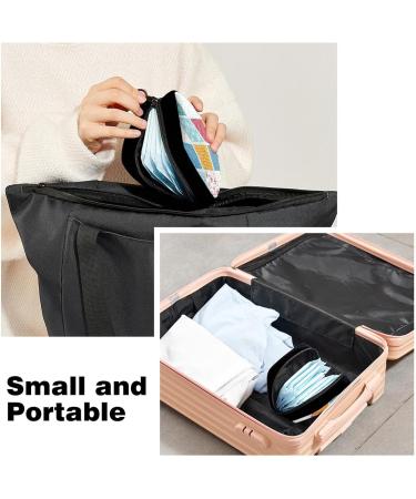 GIAPB Period Bag | Sanitary Napkin Storage & Makeup Pouch | Colorful Plaid Design - Buy Online on GoSupps.com