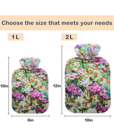 Shop Naanle Romantic Spring Flowers Heat Bottle - 1L Transparent Hot Water Bottle for Hand & Foot Pain Relief | Ideal for Warmth and Cold Therapy - Buy Online on GoSupps.com