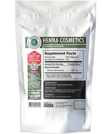 CYPRI 100% Pure Senna Leaves Powder | Organic Herbal Supplement | 100g (3.53 oz) Henna Cosmetics - Buy Online on GoSupps.com