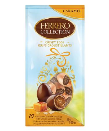 Ferrero Eggs Caramel Milk Chocolate Eggs Creamy Caramel Filling 10 Individually Wrapped Chocolates Easter Eggs Easter Chocolate 100 Grams