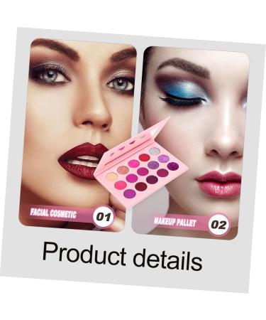 FOYTOKI 15 Makeup Palette Glitter Eyeshadow Colorful Eyeshadow Woman Eyeshadow Compact Purple - Buy Online on GoSupps.com