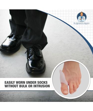 Dr. Frederick's Low-Profile Bunion Cushion Set - Relieve Hallux Valgus Pain - Slim, Convenient, Reusable - 2 Pieces - Buy Online on GoSupps.com