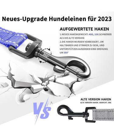 Demigreat Reflective Dog Training Leash - 3m/5m/10m/15m/20m Robust Line with Padded Handle for All Dog Sizes - Buy Online on GoSupps.com