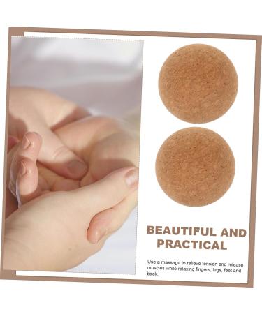 Gradeneve 2ST Cork Yoga & Massage Balls - Trigger Point Body Relief Foot Reflexology Fitness Aids - Buy Online on GoSupps.com