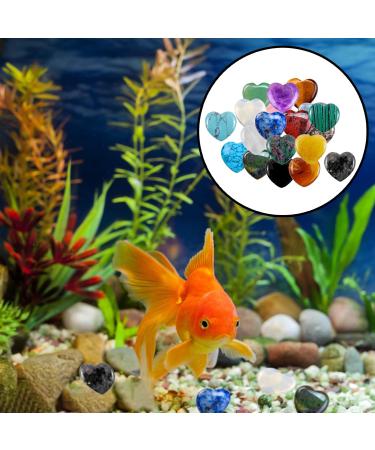 Tyrzol 20 Pcs Healing Crystals Natural Heart Stones Set - Gemstones for Stress Relief, Meditation, Yoga - Includes Storage Bag - Perfect Gift for Beginners - Buy Online on GoSupps.com