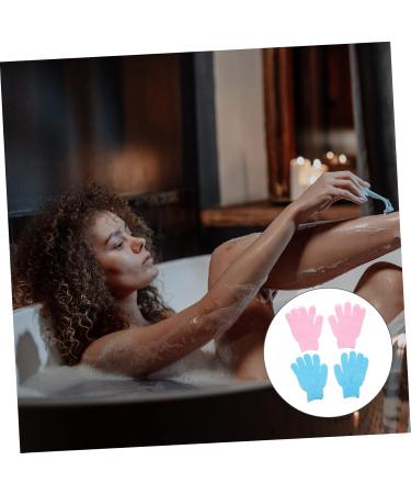 Housoutil 4 Pairs Bath Scrub Gloves - Dead Skin Removal & Body Scrubber Mitts for Effective Cleaning & Exfoliation | International Shipping Available - Buy Online on GoSupps.com