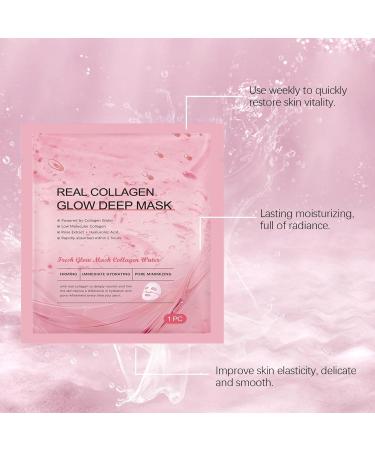  G n rique Set of 4 collagen masks overnight hydrating hydrogel mask deep hydration anti-wrinkle pore minimizing for all skin types - Buy Online on GoSupps.com