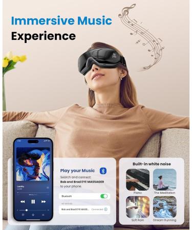 Bob and Brad Eyeoasis 2 Eye Massager | Rechargeable Warmth & Compression Eye Mask for Pain Relief Dry Eyes & Strained Eyes - International Shipping Available - Buy Online on GoSupps.com