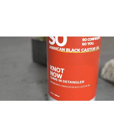 SO Jamaican Black Castor Oil Knot Now Leave-In Detangler Spray 8 Fl Oz - Paraben-Free Smooth Conditioning & Detangling Spray - Buy Online on GoSupps.com