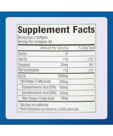 MAJOR Fish Oil 500mg Softgels - Omega-3 Fish Oil Supplement - Dietary Supplement - 130 Count (3 Pack) 130 Count (Pack of 3) - Buy Online on GoSupps.com