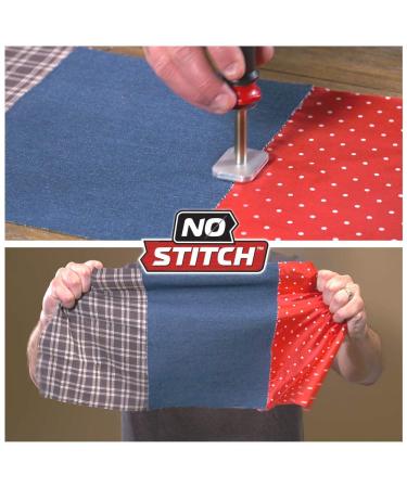 No Stitch Instant Mend Stitchless Repair Kit - Fabric Adhesive for Torn Clothing - 3.5 Oz Glue Bottle - Includes Pressing Iron - As Seen On TV - Buy Online on GoSupps.com