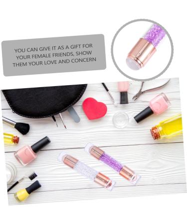 minkissy 4 Pcs Nail Stamp Silicone Nail Art Printer Silicone Nail Pen Nail Art Stamper Kit Silicone Nail Tools French Manicure Stamp Diy Manicure Tool Double Head Purple Silica Gel Die 11.5X2X2CMx2pcs Purple Transparent Colorx2pcs - Buy Online on GoSupps.com
