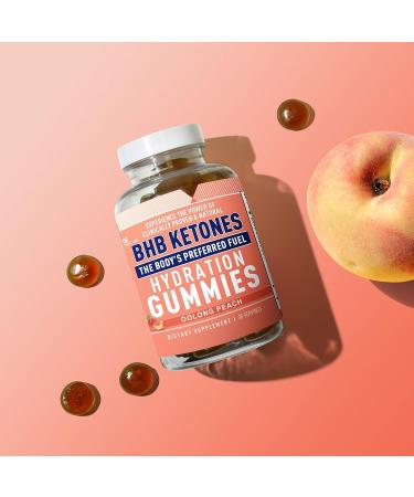 Real Ketones Exogenous Keto DBHB Gummies - White Peach Flavor | 30 Servings - Buy Online on GoSupps.com