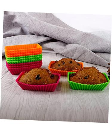 Alipis 12pcs Silicone Cake Mold Bread Pan Roasting Pan Toast Bread Home Cake Mold Household Baking Mold - Buy Online on GoSupps.com