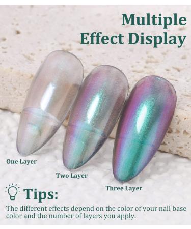 Buy Chrome Holographic Glitter Nail Polish - Iridescent Green Blue Nail Art Varnish 1 Fl Oz - International Shipping Available - Buy Online on GoSupps.com