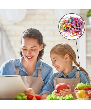 50 Pcs Candy Color Girls Hair Bands | Small Elastic Hair Ties for Toddlers & Kids - Buy Online on GoSupps.com