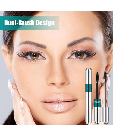 Eyelash Mascara Smudge Proof Lash Mascara With Two Brush Thick Dense Curling Mascara Lash Extension Lash Primer For Women Sensitive Eyes And Makes Bigger Eyes Last All Day Pochy - Buy Online on GoSupps.com