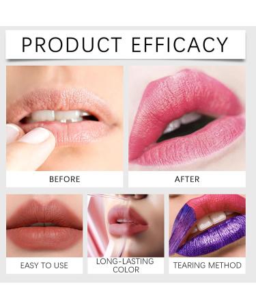 Lipliner Stain Pulloff lipstick set prevents stains nourishing coloring lipstick balm quick drying for makeup women day night travel nude color - Buy Online on GoSupps.com