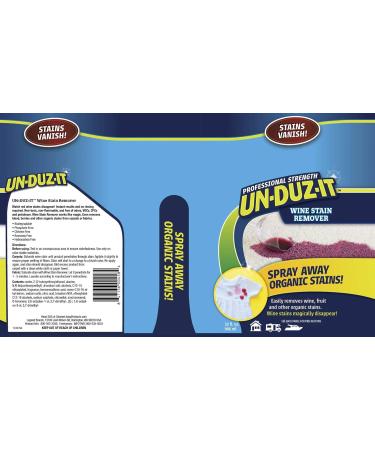 Un-Duz-It Wine Stain Remover Spray | Effective Carpet Upholstery & Fabric Cleaner - 32 Fl Oz - Buy Online on GoSupps.com