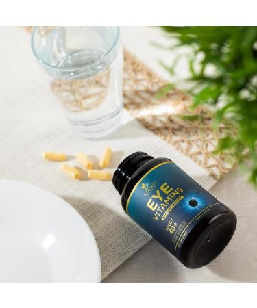 Eye Health Supplement with Lutein, Zeaxanthin, Zinc, Vitamin C & E - 120 Capsules - Supports Vision, Dryness, Eye Strain - Adult Eye Vitamins - Buy Online on GoSupps.com