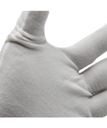 Maydahui 12 Pair White Cotton Gloves 9 inch Extra Large Size for Cosmetic Moisturizing Coin Jewelry Inspection Performance Driving Watch Repair Work Lining - Buy Online on GoSupps.com