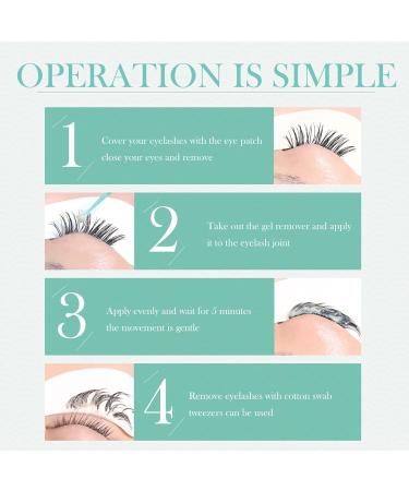 minkissy 3pcs Eyelash Remover Lash Extension Glue Lash Glue Dissolver Lash Remover Cream Natural Fake Lashes Fake Eyelash Cleaning Cream White Cleanser Fake Eyelashes Miss Plastic 4x3cmx3pcs Whitex3pcs - Buy Online on GoSupps.com