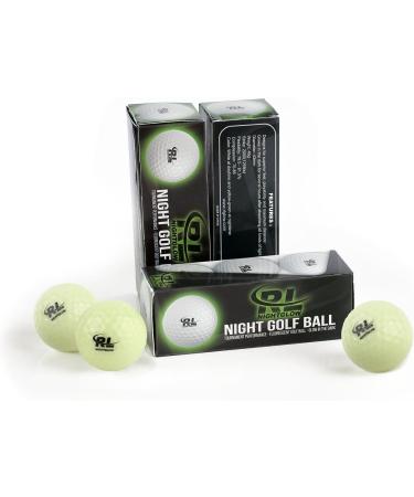 Glow Golf Balls for Night Sports - 12 Pack Tournament Fluorescent Glow in The Dark Balls + Flashlight - Buy Online on GoSupps.com