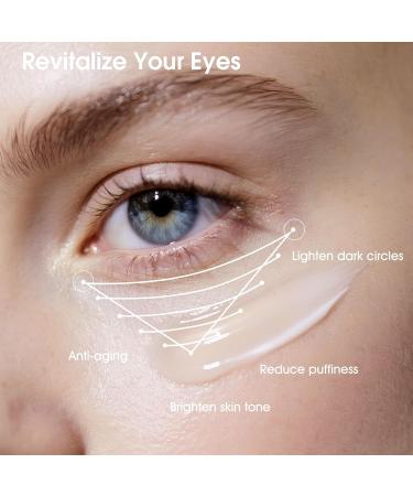 Eye Cream for Wrinkles, Fine Lines & Crows Feet - With Ceramides, Peptides + Caffeine + Niacinamide - Anti Aging Skin Renewing Under Eye Cream for Men and Women, 0.5 Oz Unscented - Buy Online on GoSupps.com