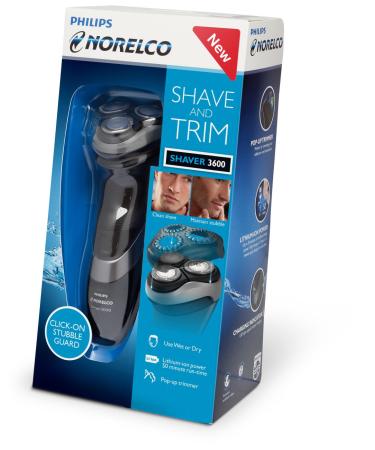 Philips Norelco Electric Shaver 3600 S3560/88 with Click-On Stubble Guard - International Shipping Available - Buy Online on GoSupps.com