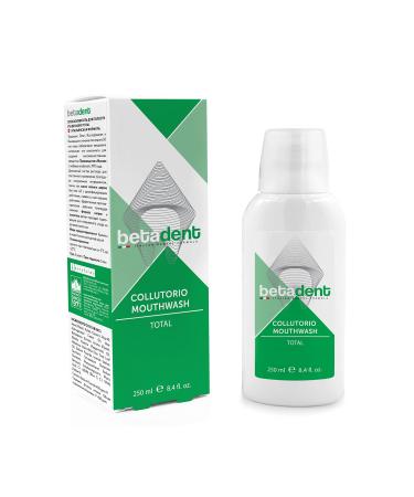BetaDent Total pattern overall effect against plaque tartar tooth decay bad breath gum inflammation.Natural ingredients maximum effectiveness fresh breath - 250 ml