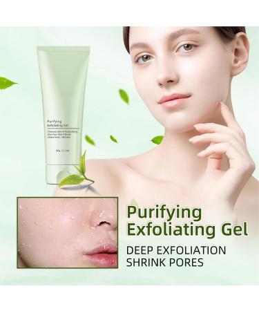 Purifying exfoliating gel 2 pieces exfoliating scrub purifying exfoliating gel moisturizing cleanses the skin deep cleansing face and body exfoliating scrub gel 2 x 60 ml - Buy Online on GoSupps.com