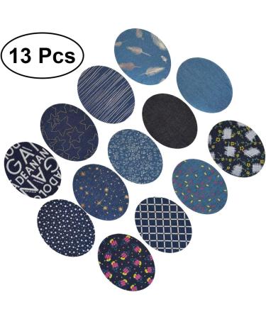 Healifty 13Pcs Denim Repair Patches - Iron on Applique for Clothing and DIY Jeans Repair | Random Colors - Buy Online on GoSupps.com