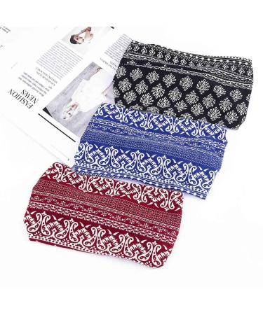 Bohend Boho Headbands - Wide Knotted Hair Bands with Fashion Printing for Women and Girls - Buy Online on GoSupps.com