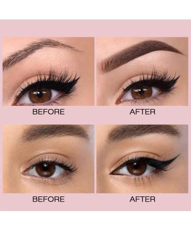 Eyebrow Seal Stamp Powder - 2 in 1 Stamp Powder Seal Eyebrow Double Head Portable Waterproof Eyebrow Makeup Palette Set for Adults Women Girls Shakven 3 - Buy Online on GoSupps.com