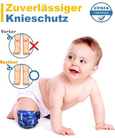 Simply Kids Baby Knee Pads for Crawling - 2 Pairs | Toddler Infant Protector - Shark Design - Buy Online on GoSupps.com